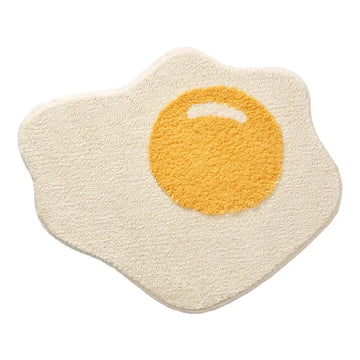 Poached Egg Carpet Anti-slip Floor Mat Ins Nordic Doormat Soft Comfortable Absorbent Living Room Entrance Door Home Decoration